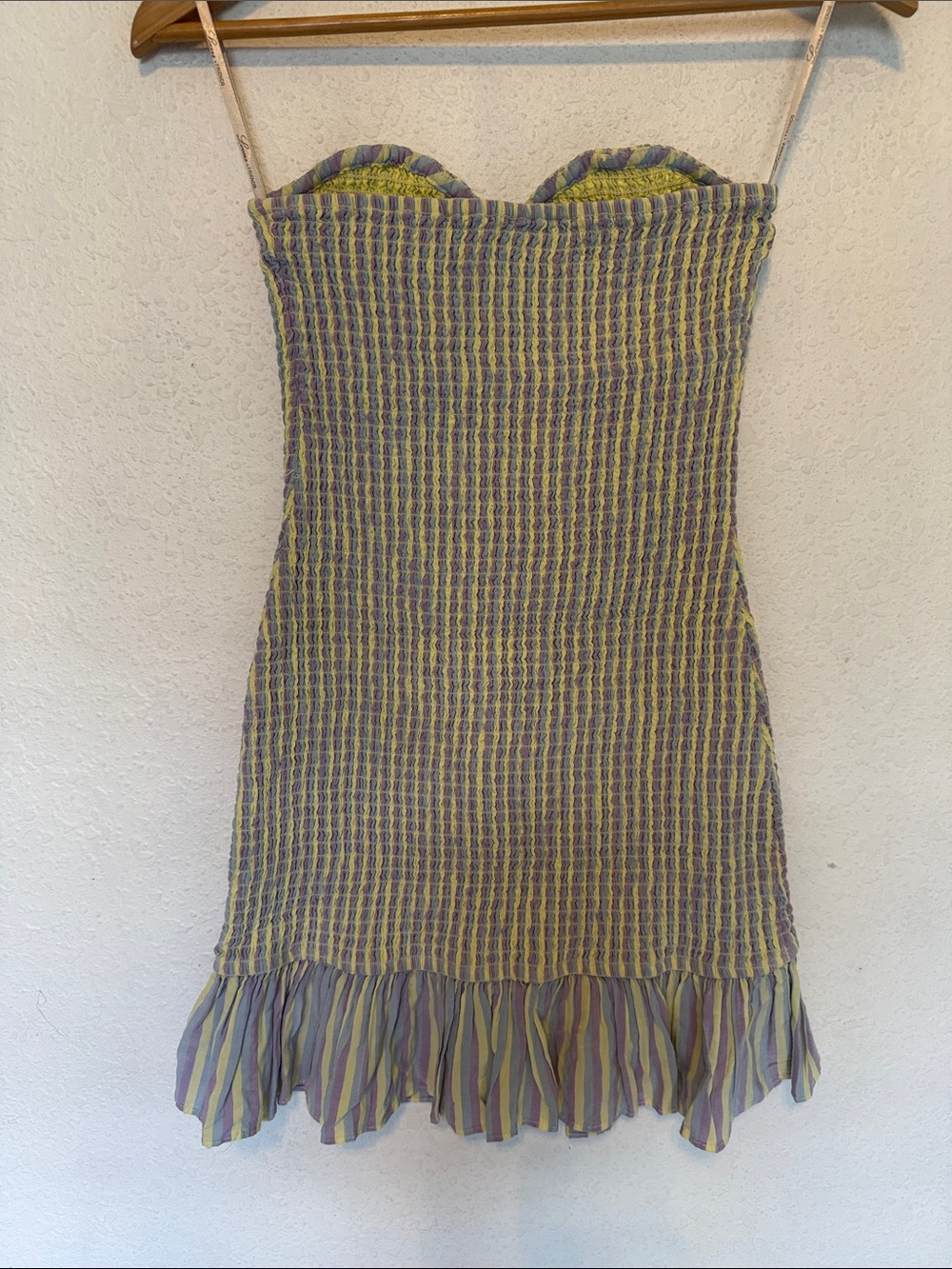 Lovers + Friends Piper Scrunched Mini Dress M - Picture 9 of 9